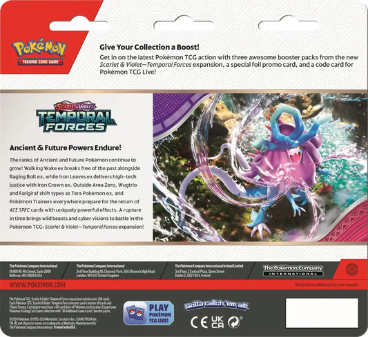 Pokémon - Trading Card Game: Scarlet & Violet— Temporal Forces 3pk Booster