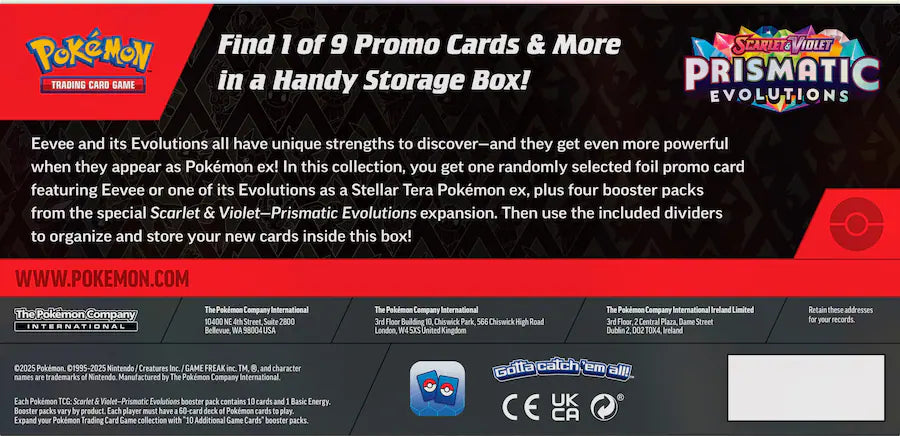 Pokémon - Trading Card Game: Scarlet & Violet - Prismatic Evolutions Surprise Box